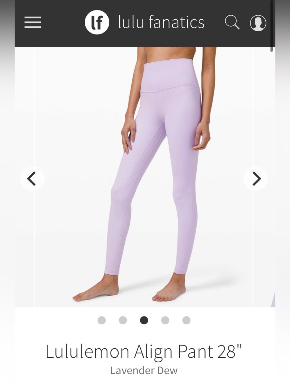 lululemon athletica Align Pant 28" Lavender Dew - Picture 2 of 9